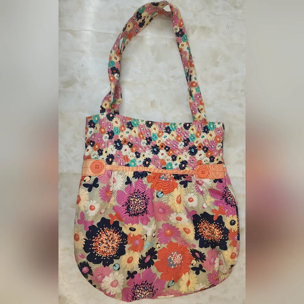 Floral Multicolor Tote Bag
